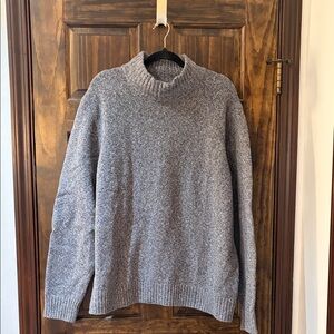 Amazon Essentials Men's Heather Gray Turtleneck Sweater